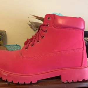Pink replica timbs